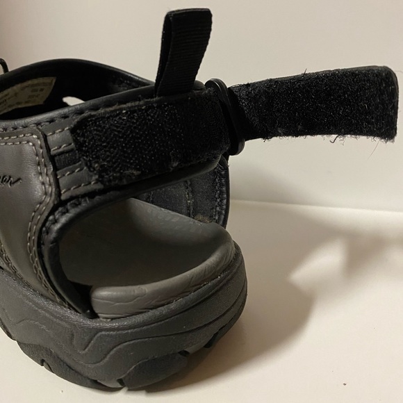 Eddie Bauer Meridian Men's 9 Bump Toe Fisherman Sandals Black Outdoor Shoes - Picture 7 of 12